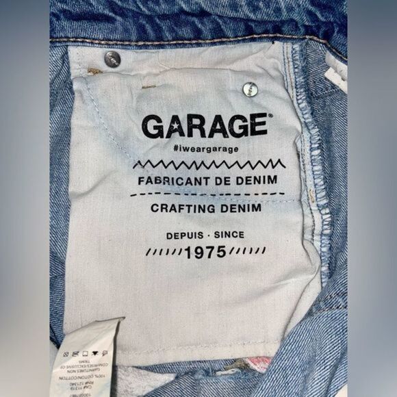 Women’s Garage festival with embroidery flowers light blue jean shorts size 01‎ - Picture 5 of 9